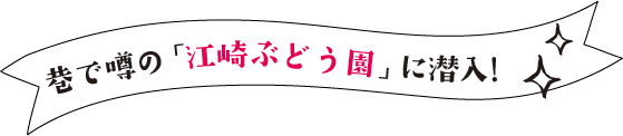 巷で噂の「江崎ぶどう園」に潜入!